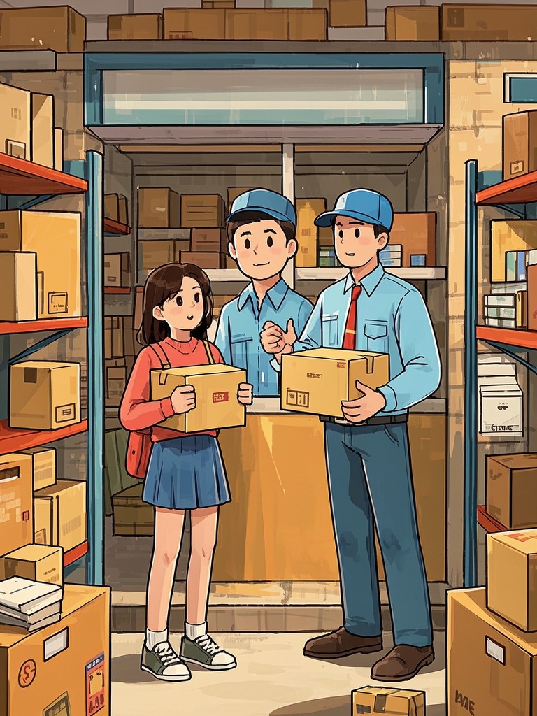 在快递站拿错帅哥的快递后